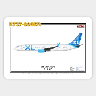 Boeing B737-900ER - XL Airways (Art Print) Sticker